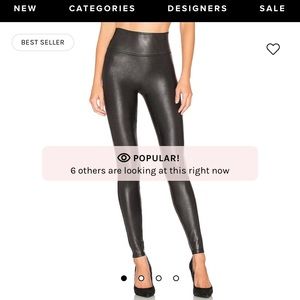 Spanx faux leather leggings